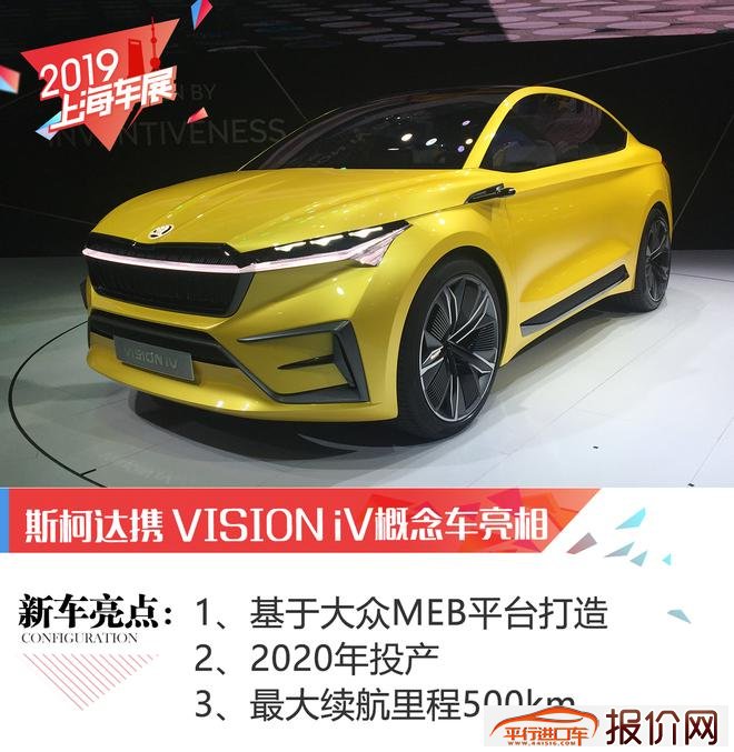 2019上海车展：斯柯达VISION iV概念车亮相