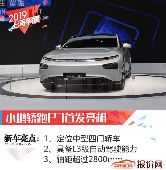 2019上海车展：小鹏首款轿跑P7首发亮相