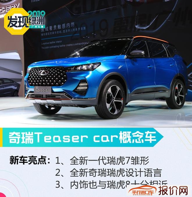 2019广州车展：奇瑞Teaser car概念车亮相