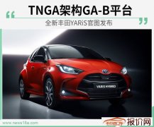 全新丰田YARiS官图发布 TNGA架构GA-B打造