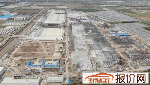 特斯拉上海超级工厂Model Y厂房钢结构已基本完成