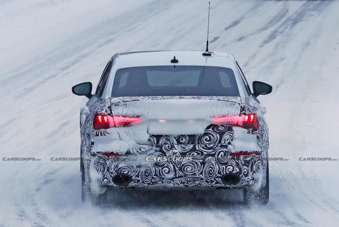 全新一代奥迪RS3轿车版最新极寒测试谍照曝光 4秒内即破百